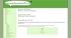 Desktop Screenshot of murraybramwell.com